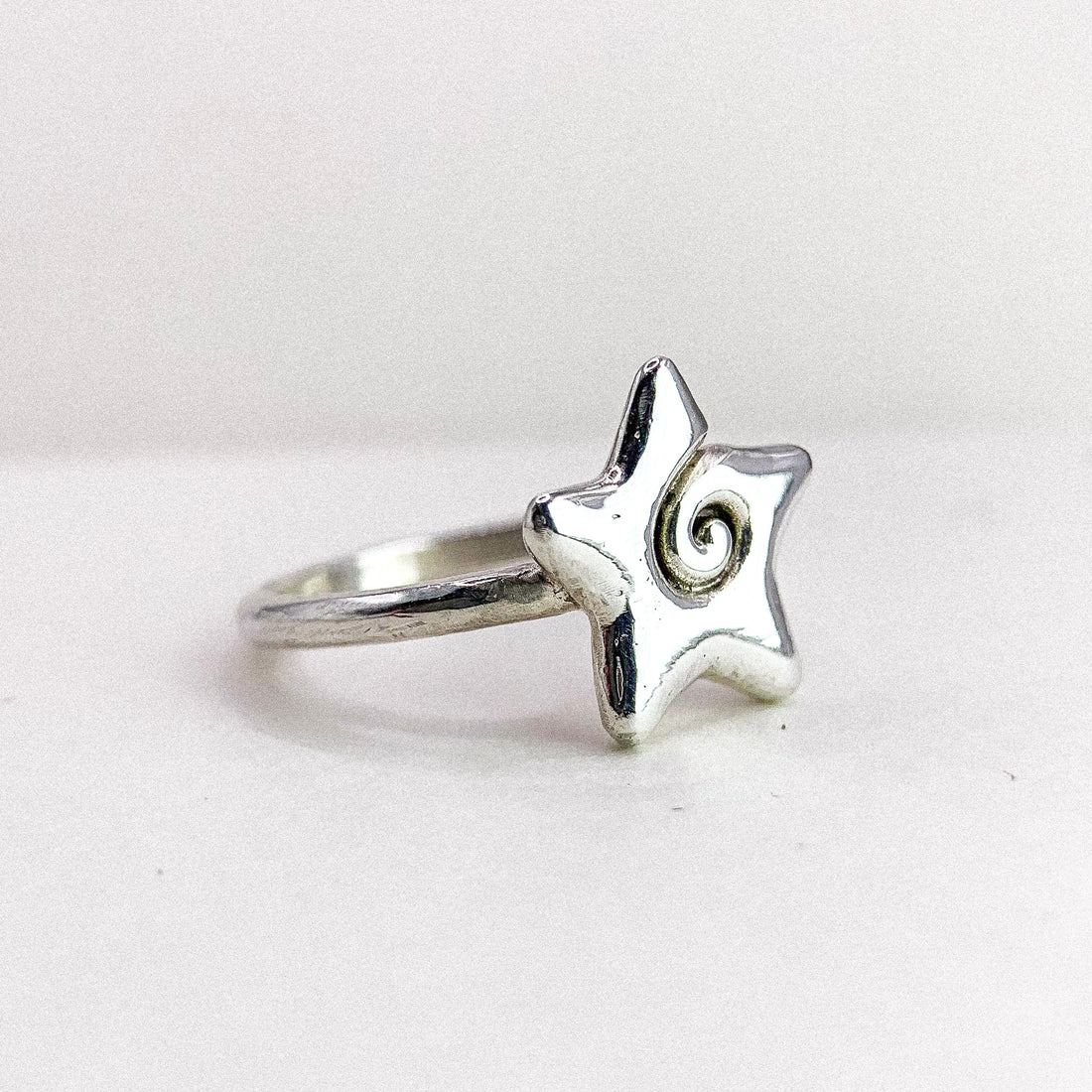 Bubble Star Silver Ring