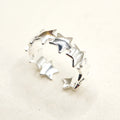 Open Multi Star Silver Ring — detail view