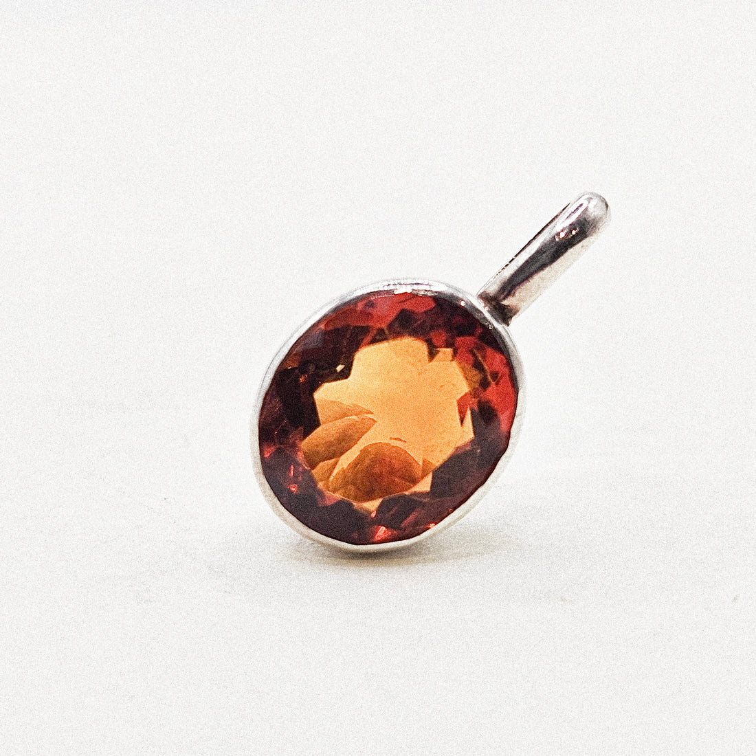 Medeira Citrine Silver Pendant