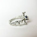 Enchantec Amethyst Silver Ring — detail view