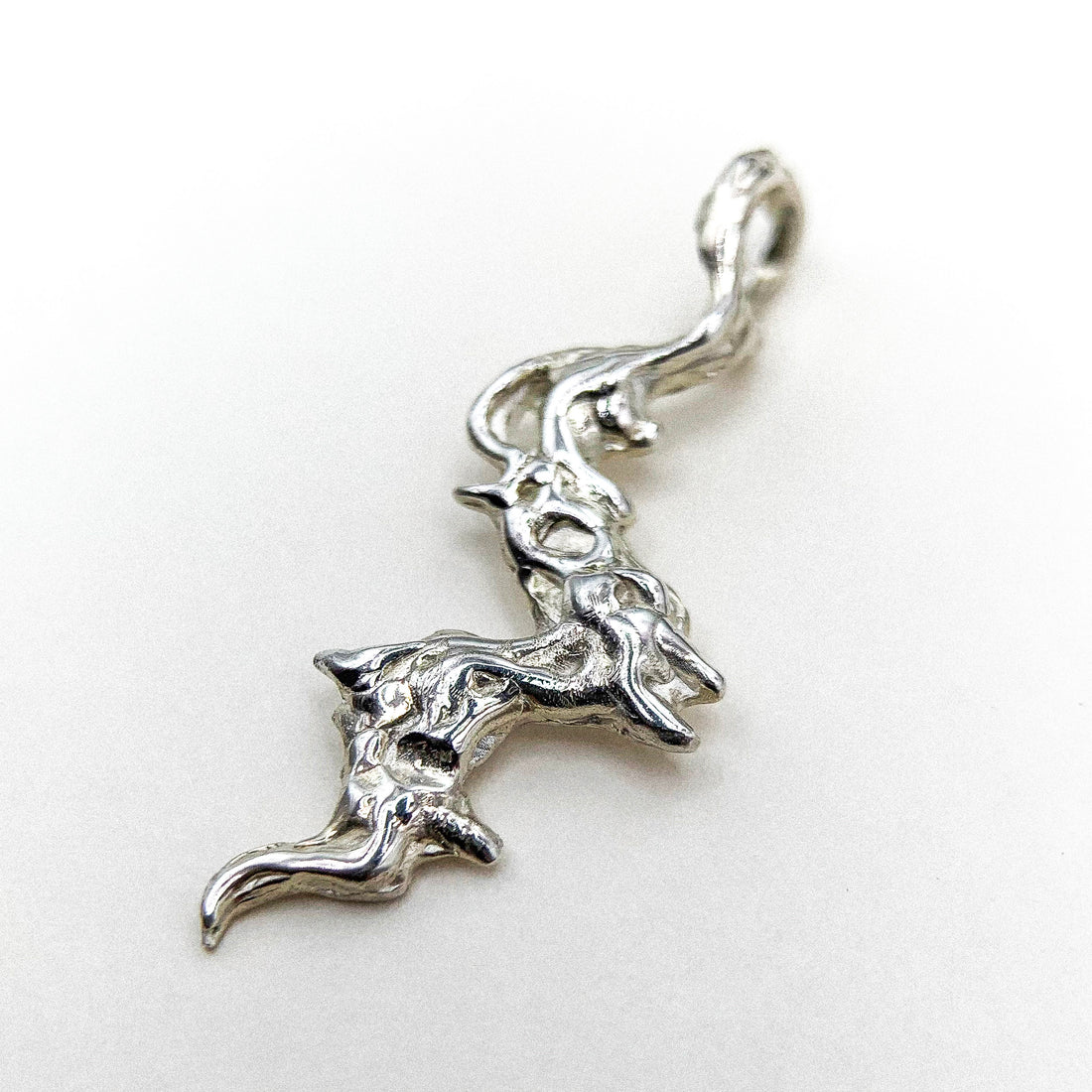 Drift Flame Silver Pendant