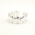 Open Multi Star Silver Ring