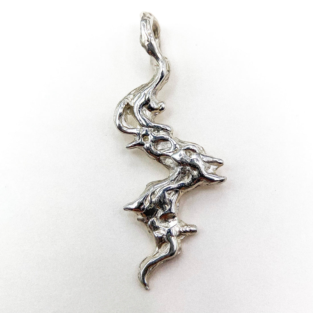Drift Flame Silver Pendant