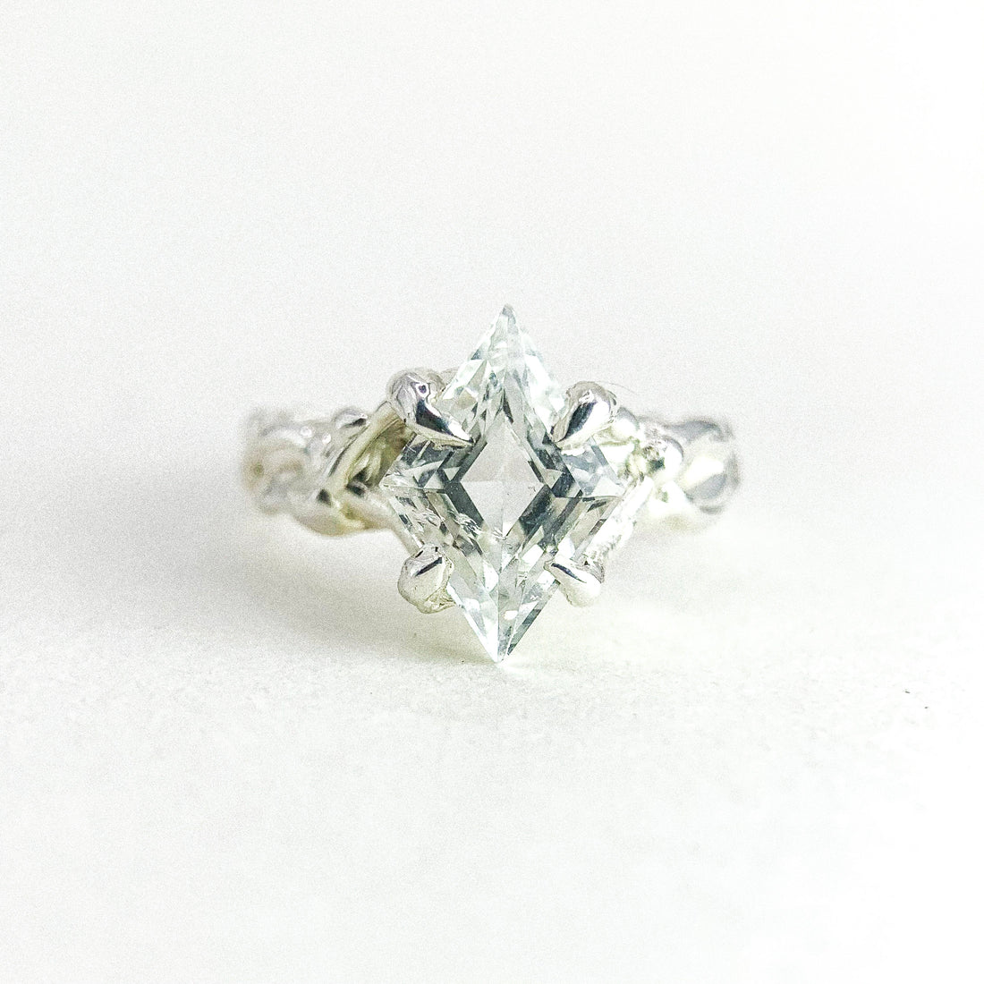 Single Herkimer Silver Ring
