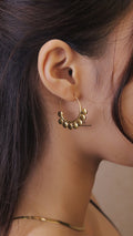 Circle Multi Ear Hook — Gold Plated — detail view