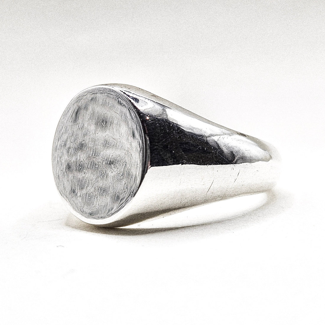 Oval Signet Silver Ring