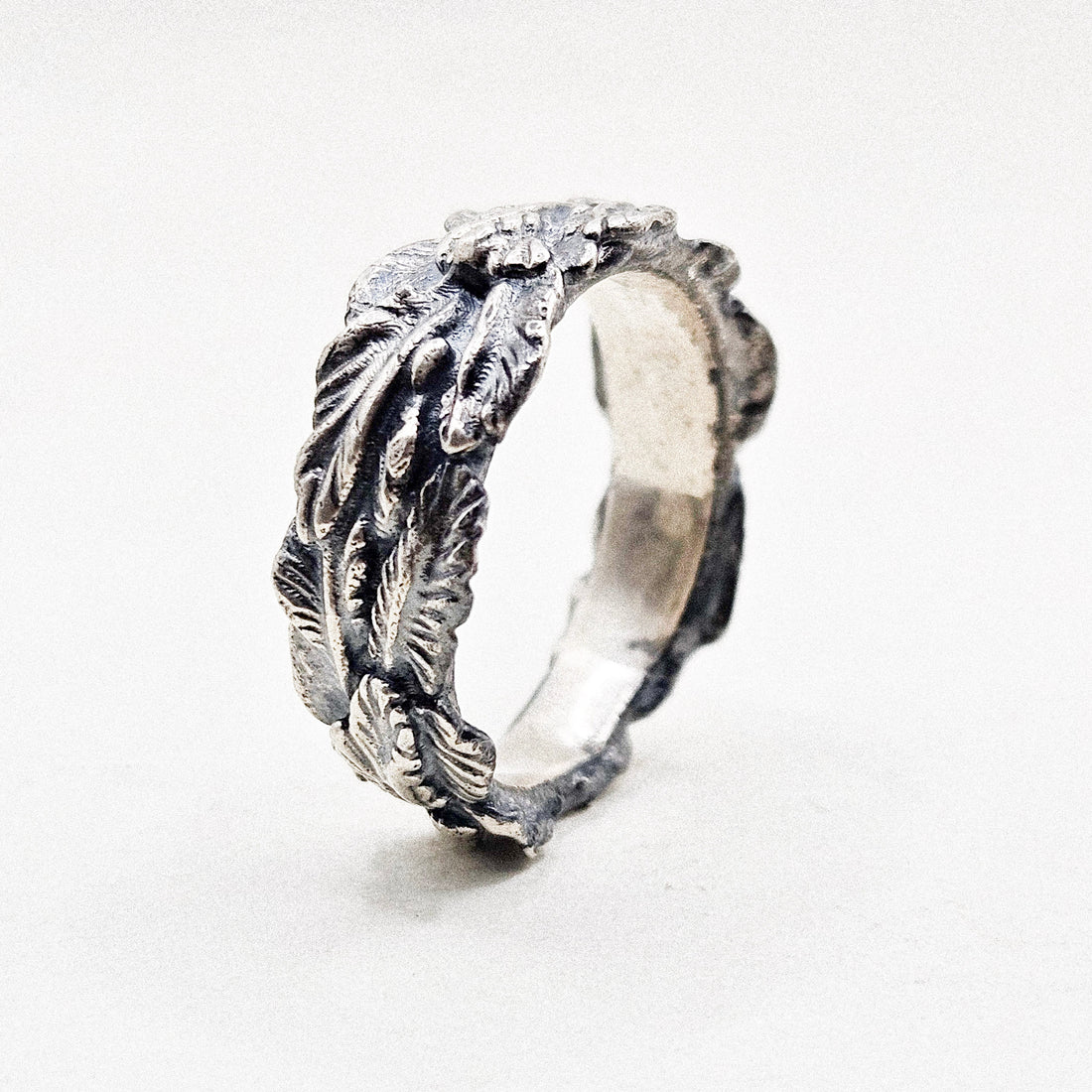 Laurel Leaf Silver Ring