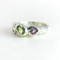 Color Gem Silver Ring — detail view