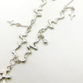 Flower Bubble Silver Necklace — detail view