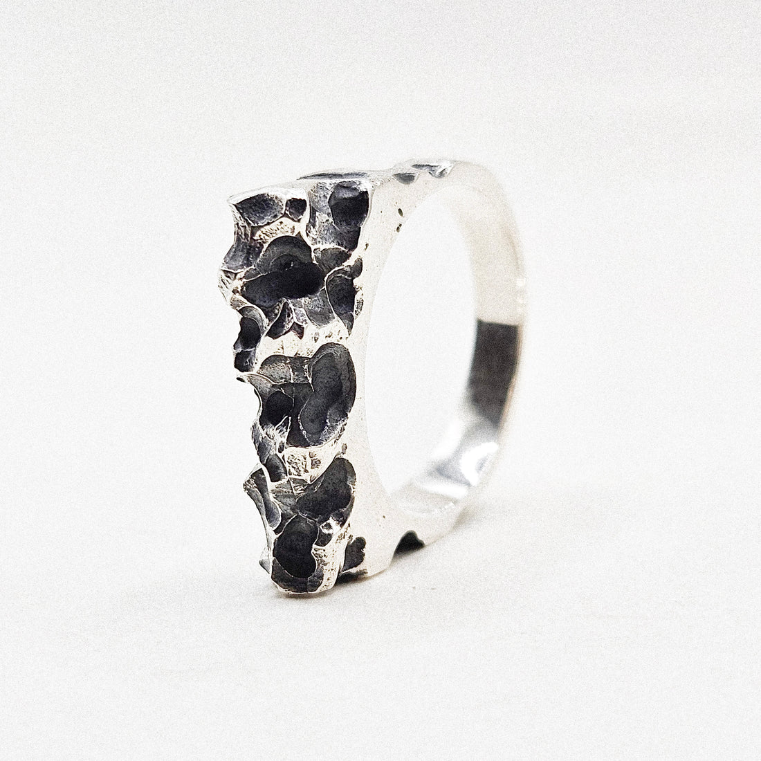Volcanic Rock Silver Ring