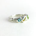 Color Gem Silver Ring — detail view