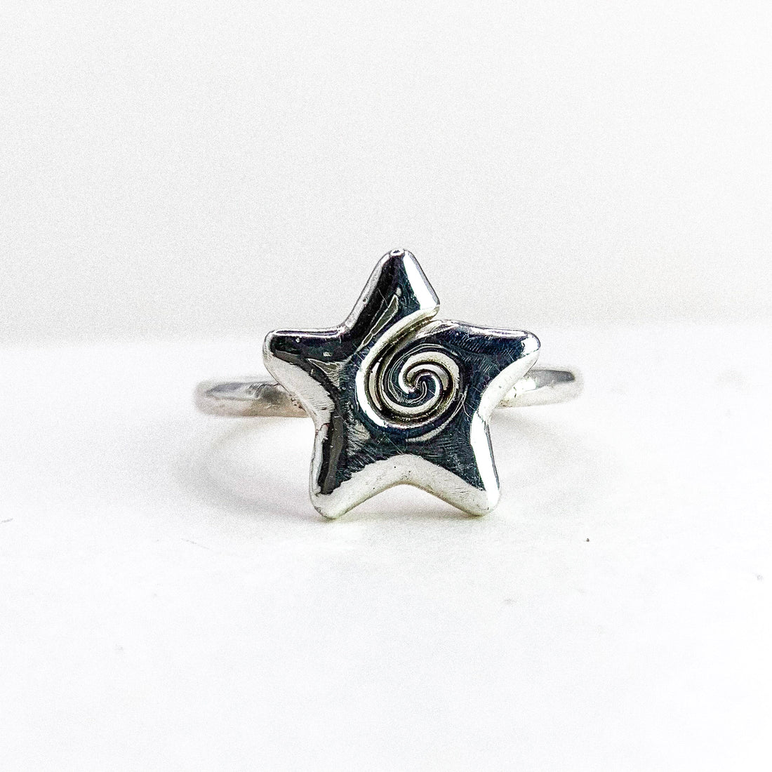 Bubble Star Silver Ring