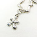 Flower Bubble Silver Necklace — detail view