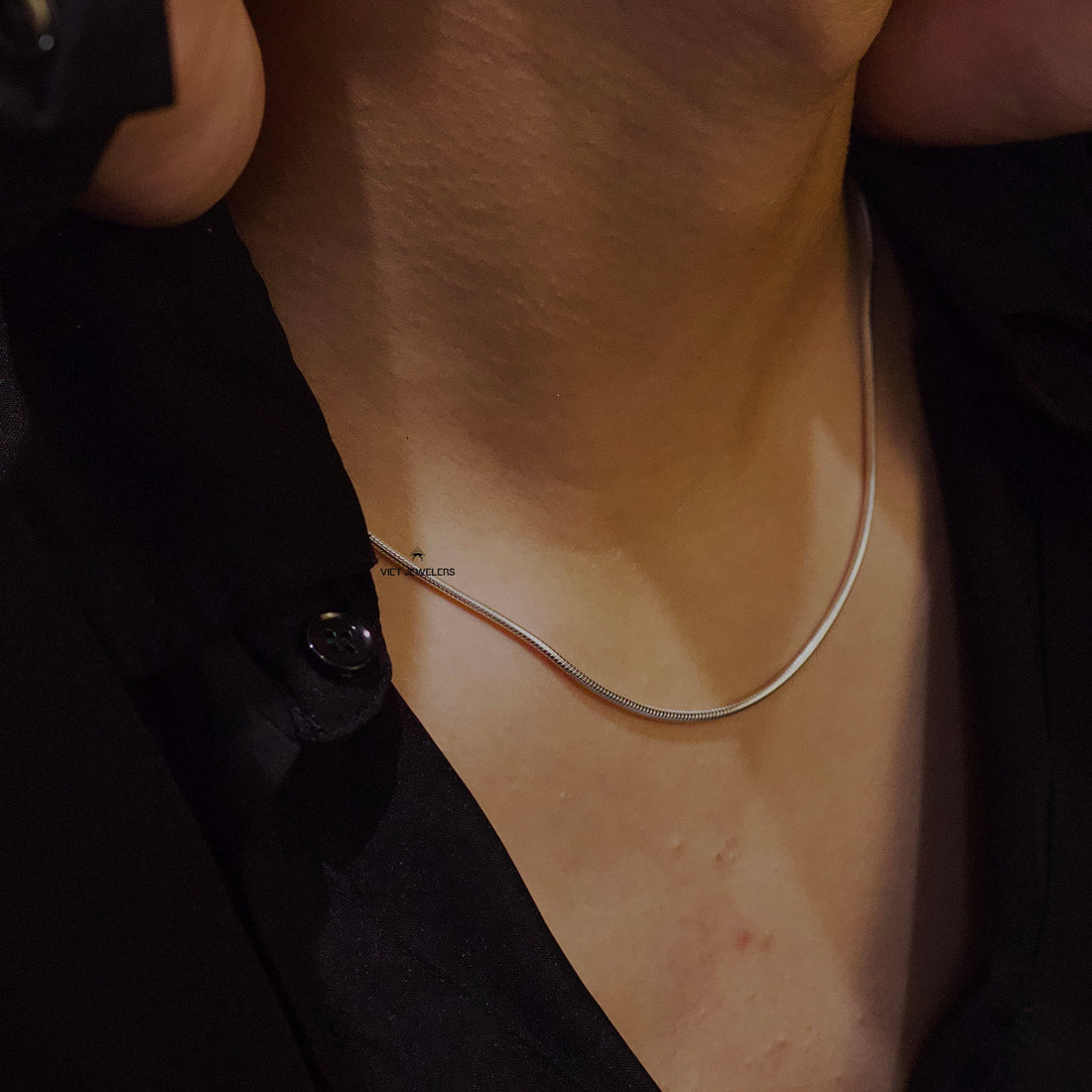 Cn Thick 60Cm Silver Necklace