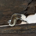 Flowing V Shape Silver Ring