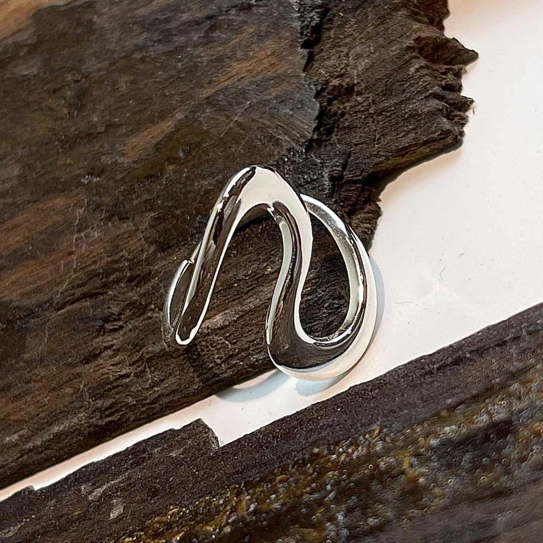 S Line Silver Ring