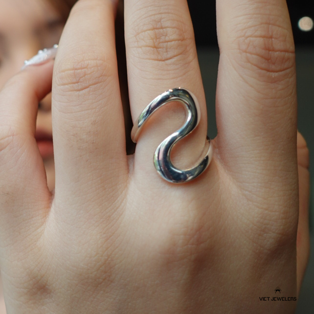 S Line Silver Ring