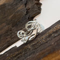 Open Double Braid Silver Ring — detail view