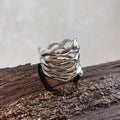 Flowing Liquid Silver Ring