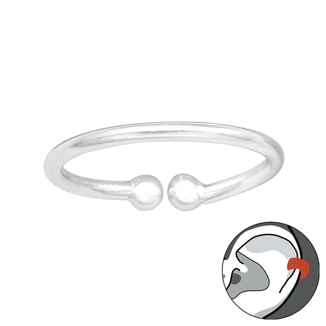 Simple Line Ear Cuff — Gold Plated