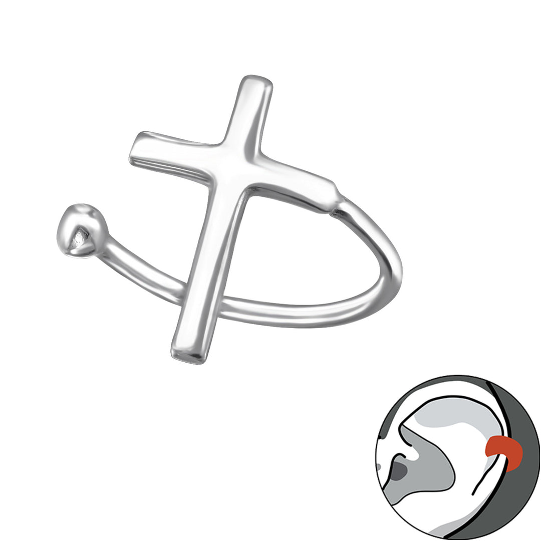 Cross Ear Cuff