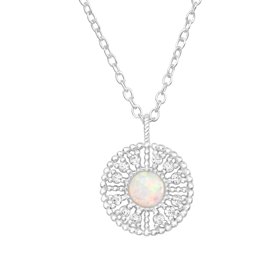 Tfforz25-45Cm-Top-Jb16937-C-Op Silver Necklace