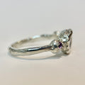 Amethyst Amour Silver Ring — detail view