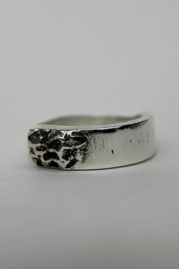Silver Stone Trace Ring