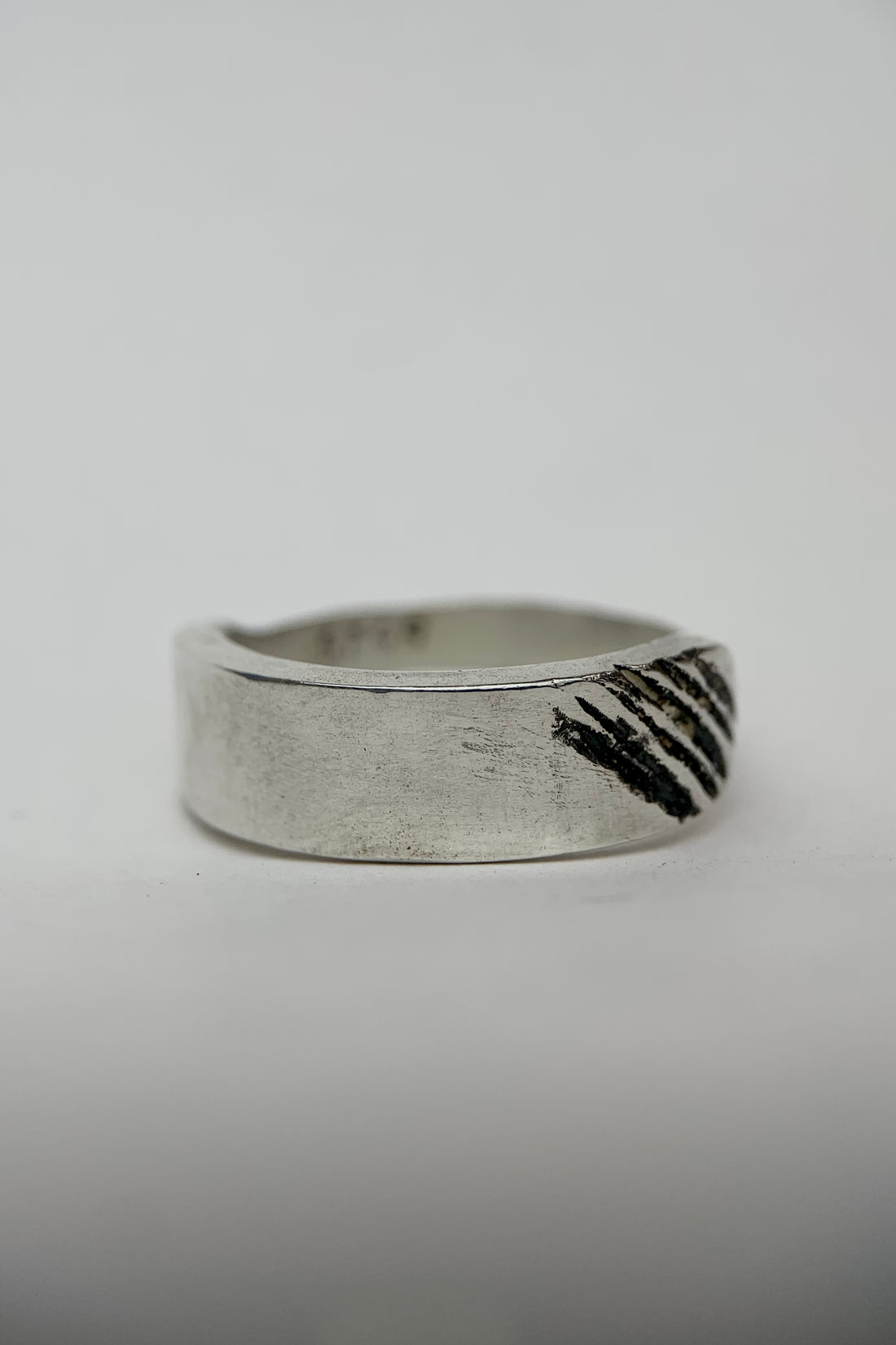Silver Claw Mark Band Ring