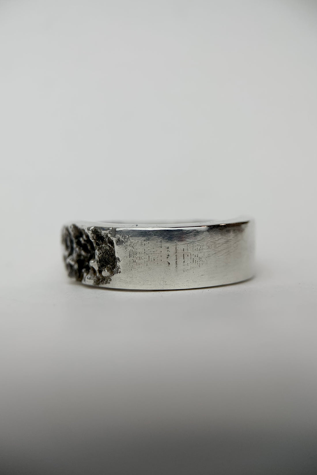 Silver Lava Trace Ring