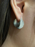Double Layer Multi Line Earrings — detail view