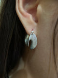 Double Layer Multi Line Earrings — detail view
