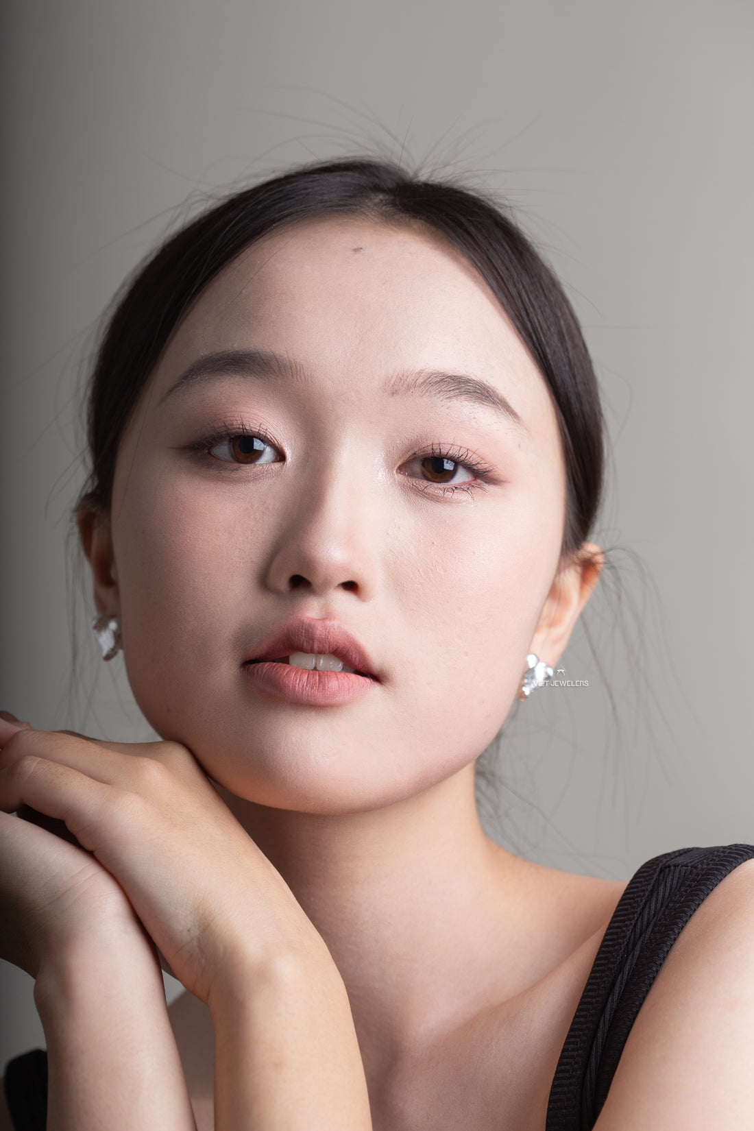 Big Heart Matte Ear Stud