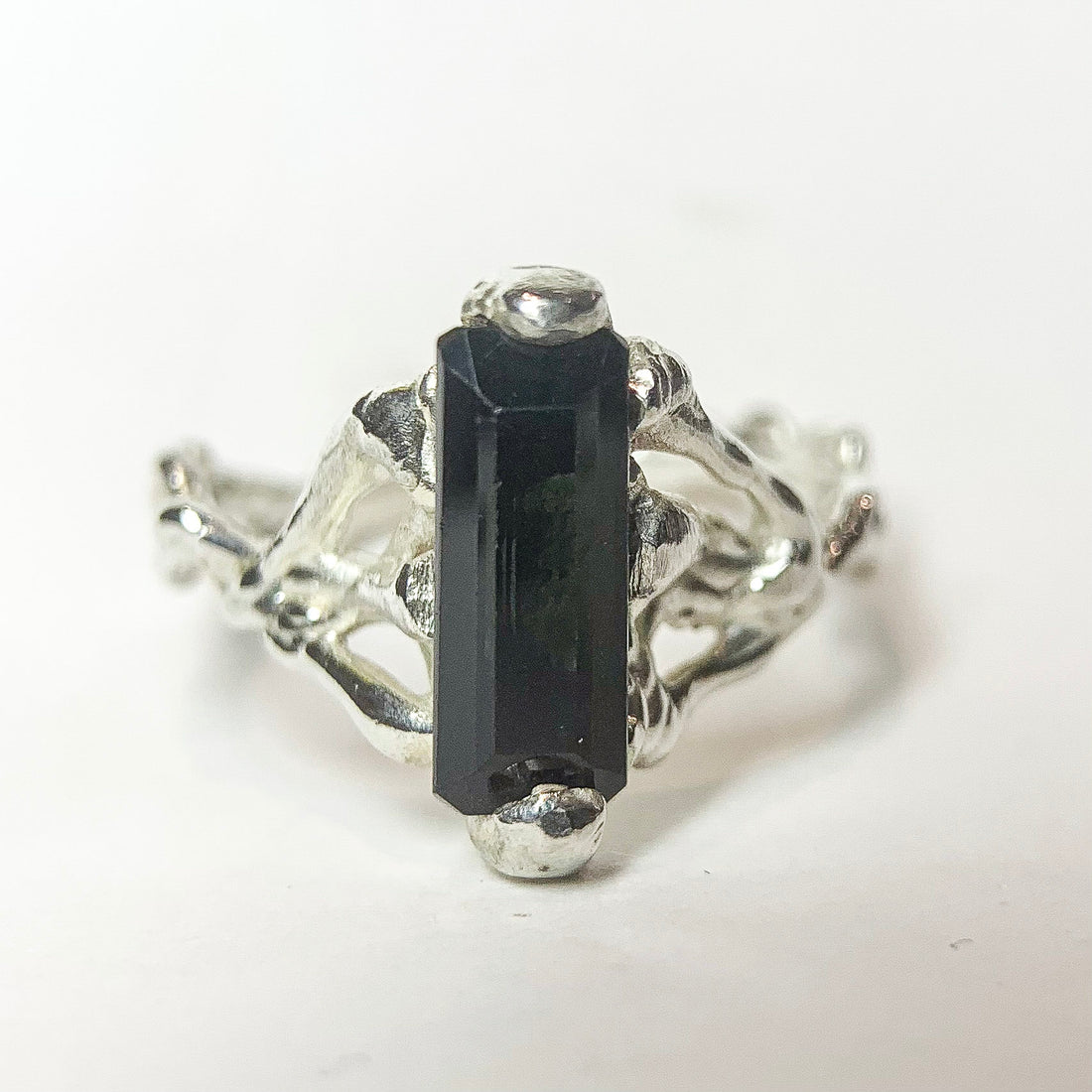 Tourmaline Silver Ring