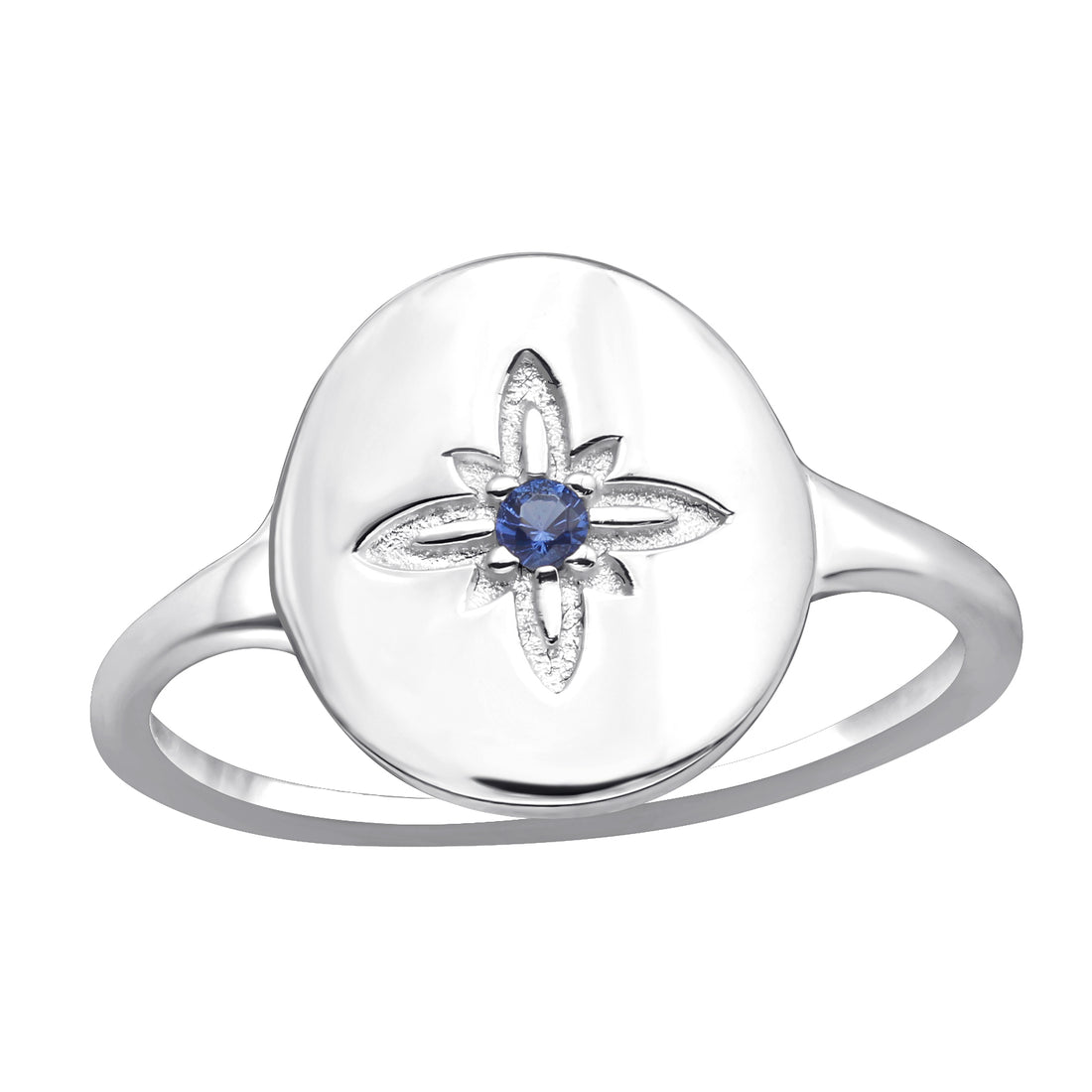 Northen Star Blue Gem Silver Ring