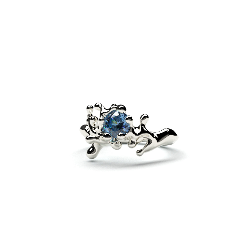 Silver Ring: Aquamarine Ring