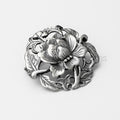 Flower Leaf Brooch — Oxidized — detail view