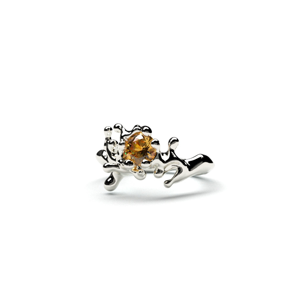 Silver Ring: Citrine Ring
