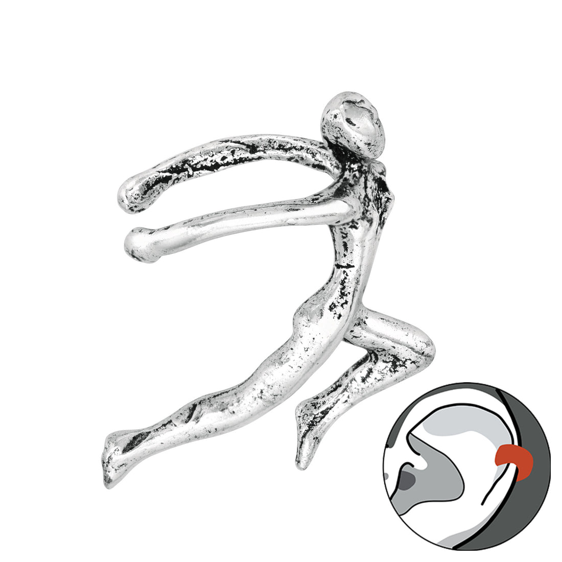 Flying Women Ear Cuff