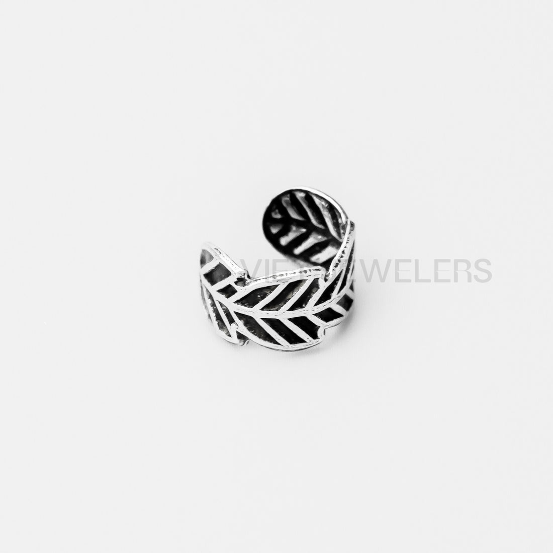 Leaf Ear Cuff — Oxidized