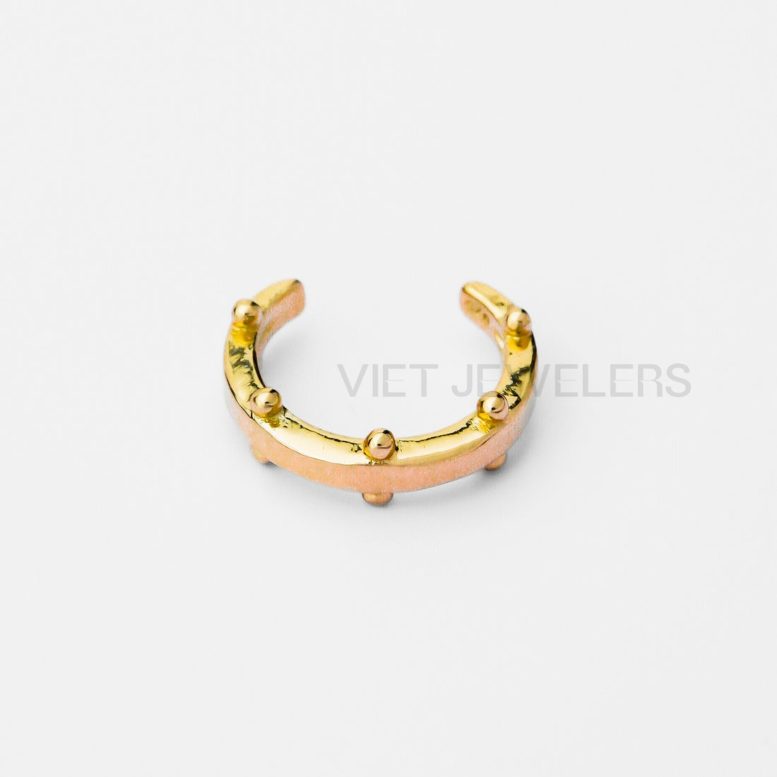 Multi Ball Ear Cuff — Gold Plated