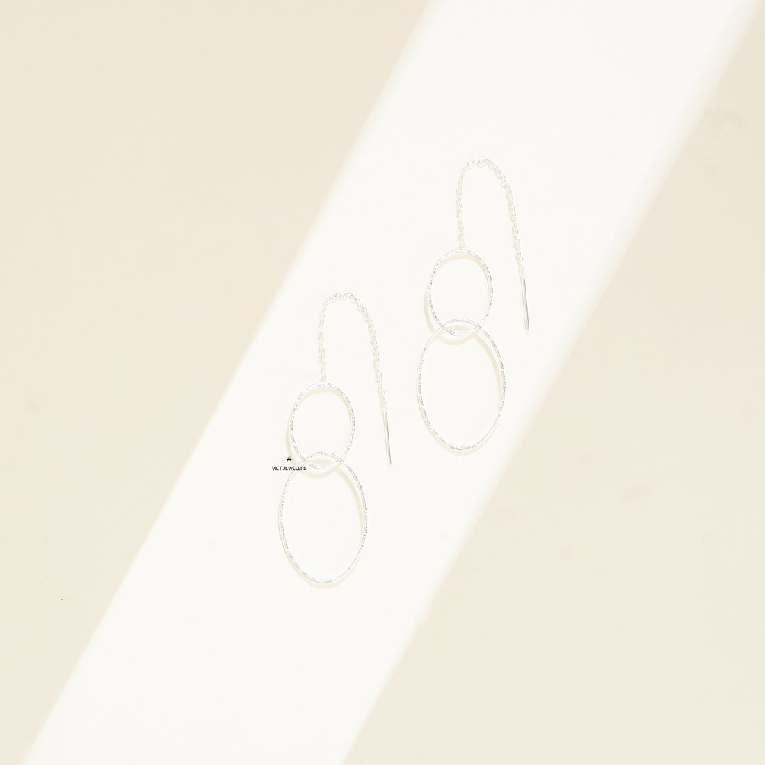 Chain Dangle Double Circle Ear Hook