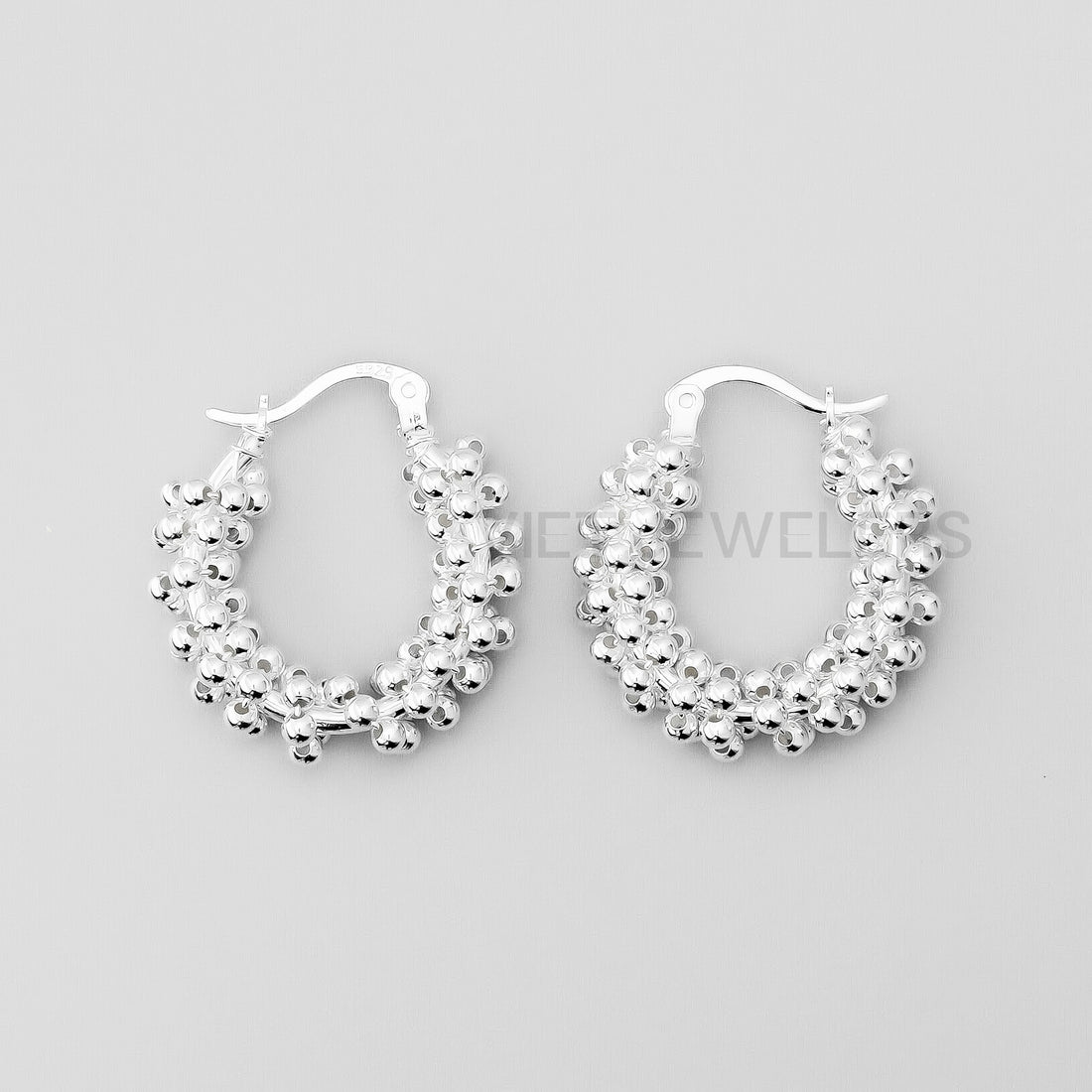 Grape Multi Tiny Ball Ear Hoop