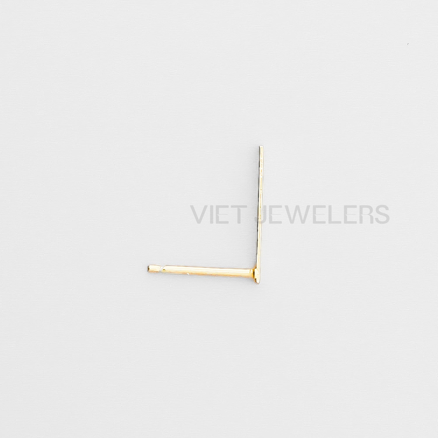 Pole Ear Stud — Gold Plated — detail view