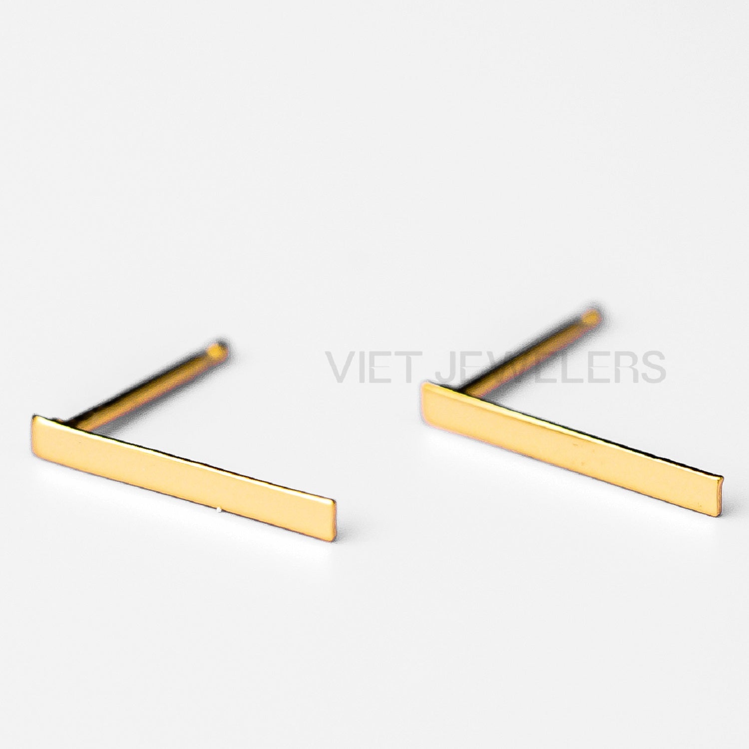 Pole Ear Stud — Gold Plated
