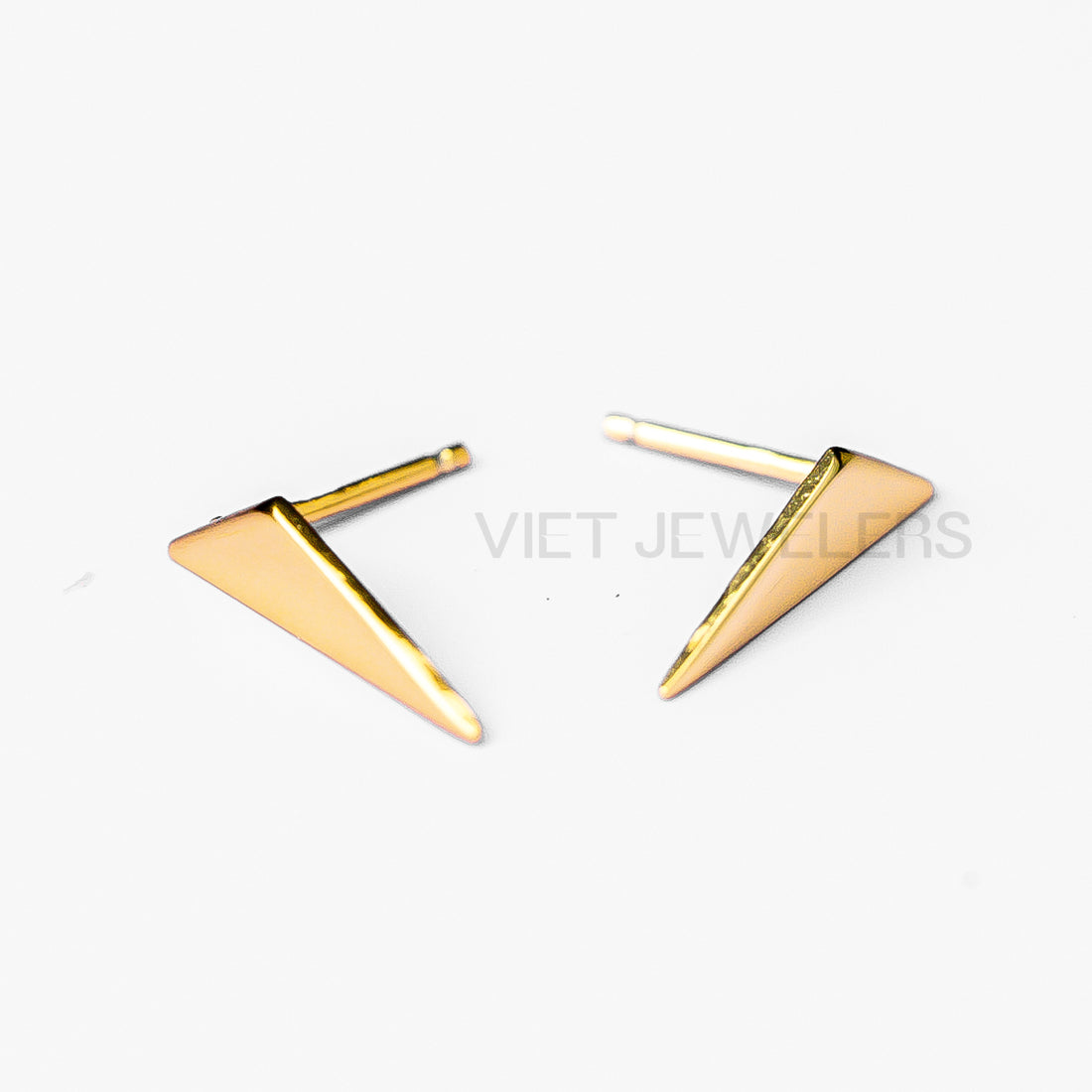 Triangle Ear Stud — Gold Plated