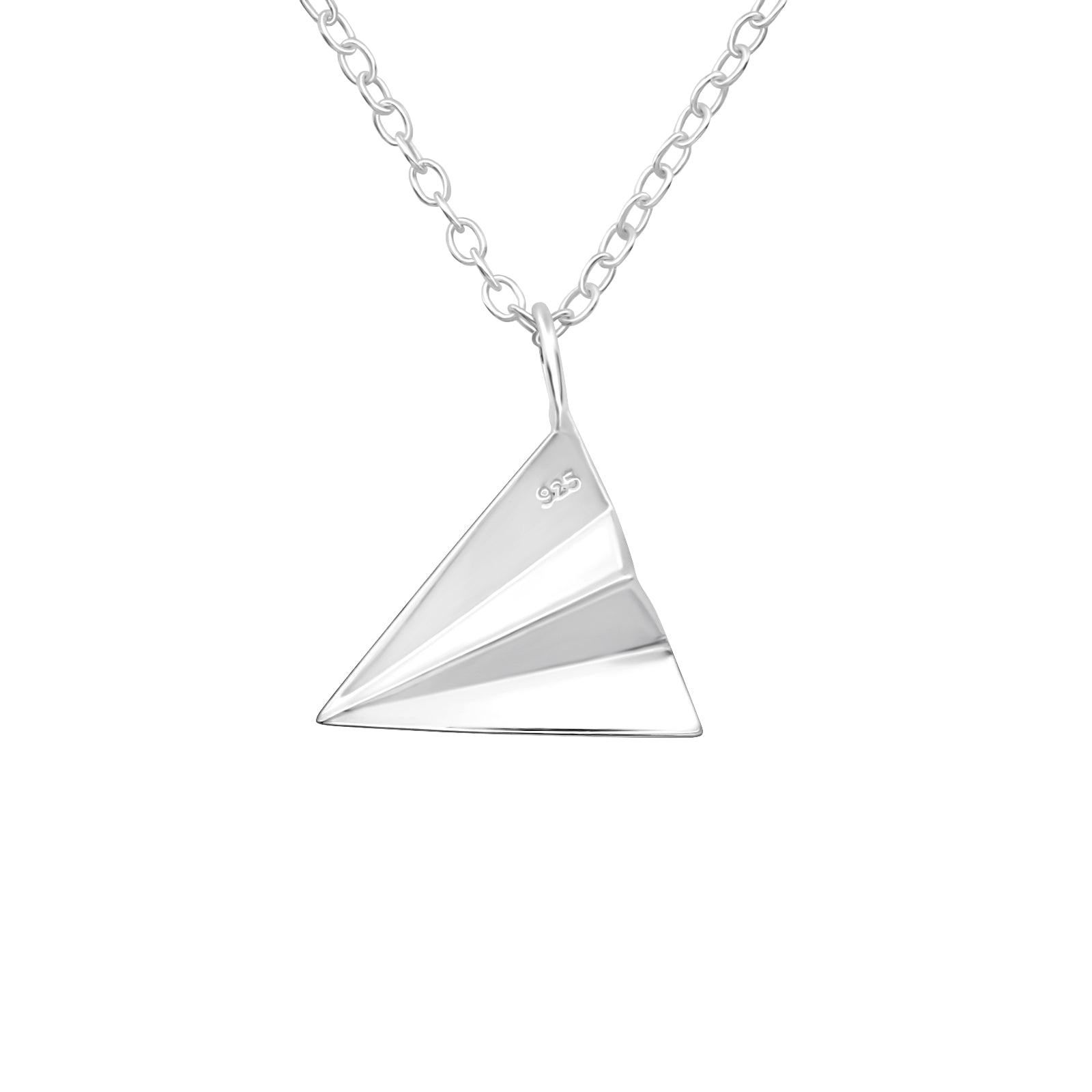 Planet Silver Necklace — detail view