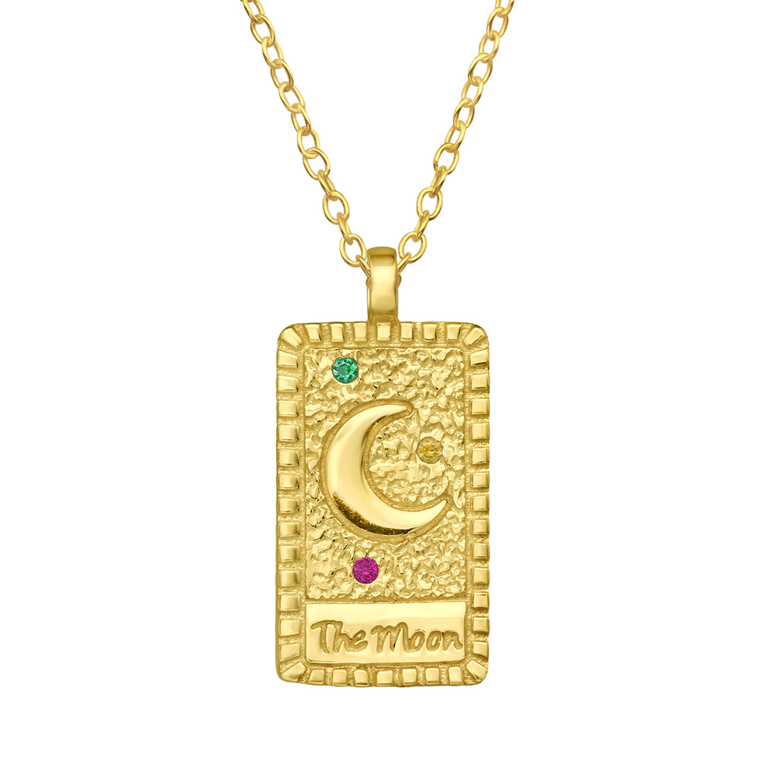 Tarot Silver Necklace — Gold Plated