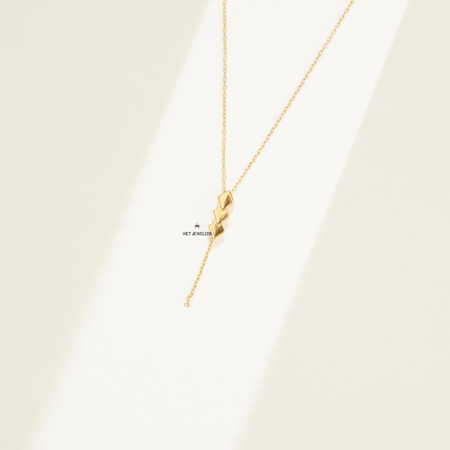 Three Square Chain Chain — Gold Plated