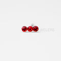 Triple Red Gem Nose Ring